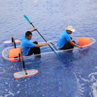 Kajak di pesca del fondo della radura dell'acqua bianca, attrezzatura di sport acquatici di alluminio della struttura