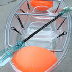 Kajak inferiore di plastica di 2 sedili un chiaro per fare un giro turistico/spettacolo 24 chilogrammi di peso