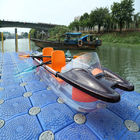 Driftsun che visita i doppi sedili del chiaro kajak di plastica per pesca del fiume di 2 persone