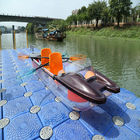 Driftsun che visita i doppi sedili del chiaro kajak di plastica per pesca del fiume di 2 persone