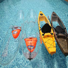 Imbarcazione a remi di plastica della chiara visiera, kajak di visita leggero resistente agli urti